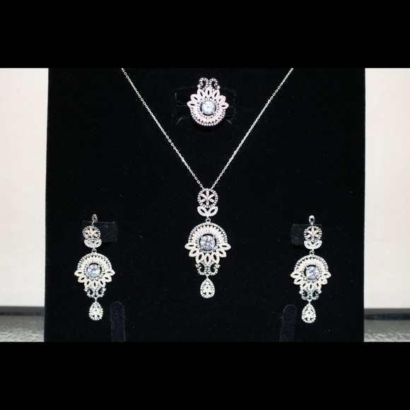 Pure silver jewelry set